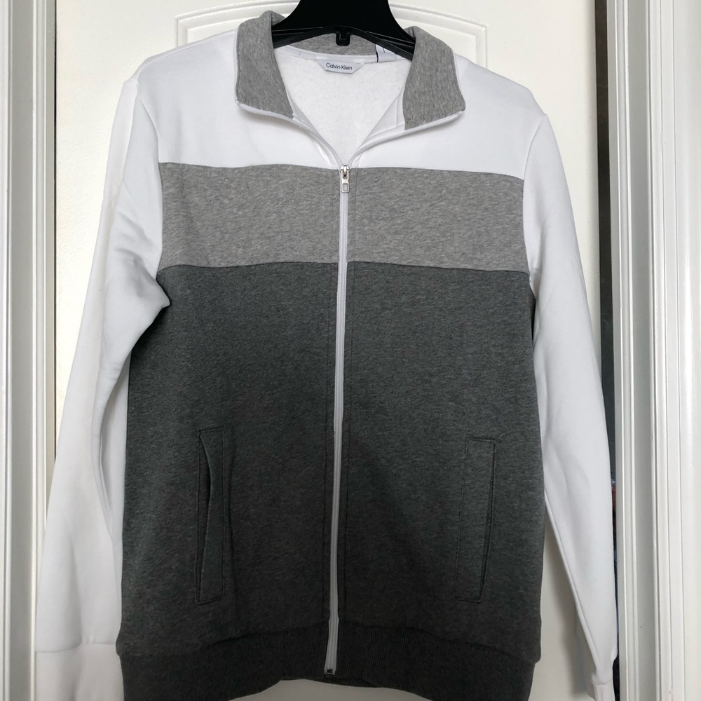 Brand New - Calvin Klein grey & white jacket